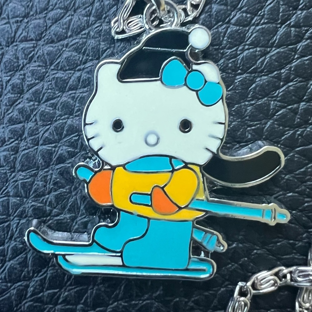 Hello Kitty Skiing Pendant Necklace